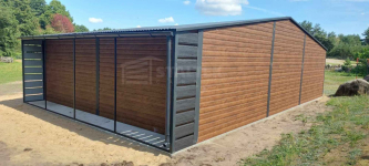 Garaż blaszany 10x6m + wiata 1m 2x Brama 2x okno drzwi rynny ST139 Niepołomice - zdjęcie 4