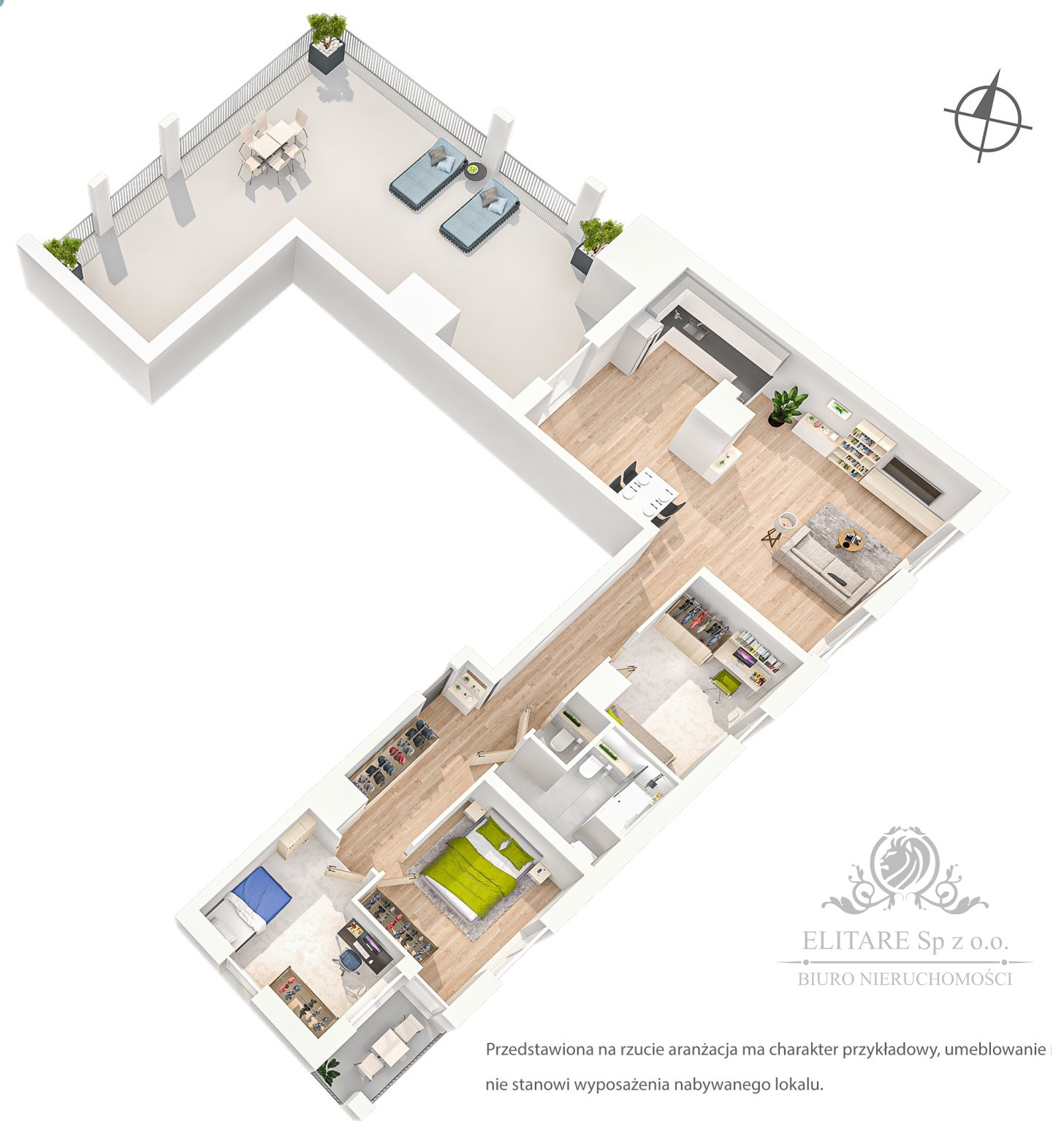 Apartament 4 pok. 101 + loggia i taras 83,67/Os. Powstańców Śląskich Wrocław - zdjęcie 8
