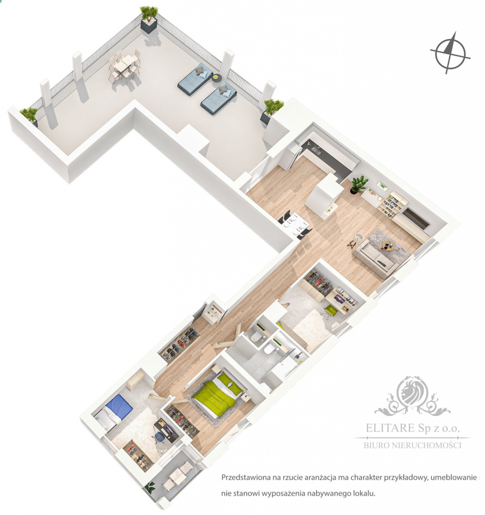 Apartament 4 pok. 101 + loggia i taras 83,67/Os. Powstańców Śląskich Wrocław - zdjęcie 8
