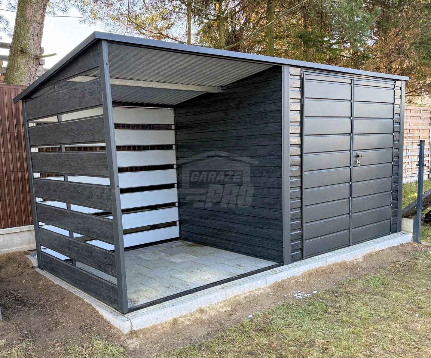 Schowek - domek ogrodowy 2,5x2 m + wiata 2x2m brama dach GP728 Łańcut - zdjęcie 4