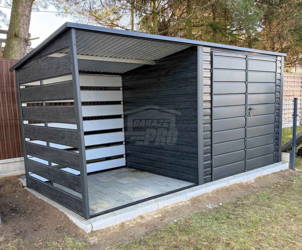 Schowek - domek ogrodowy 2,5x2 m + wiata 2x2m brama dach GP728 Łańcut - zdjęcie 4