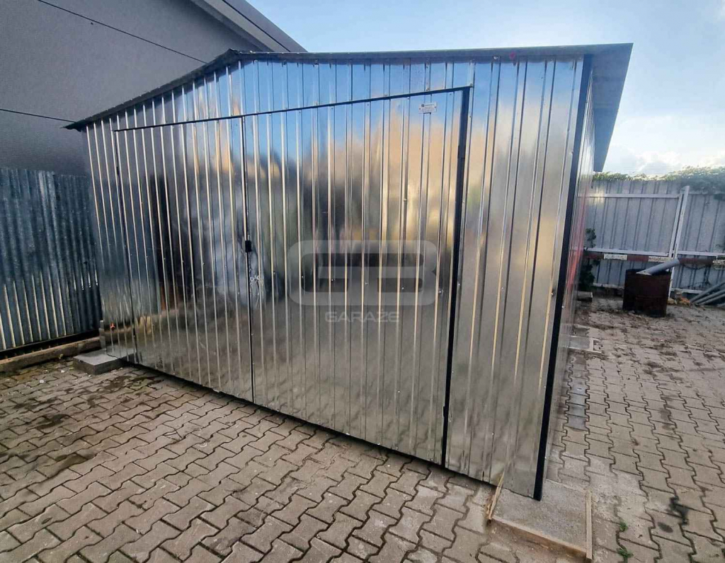 Garaż blaszny 5x6m - brama dwuskrzydłowa - ocynk - dach  GB189 Międzyrzecz - zdjęcie 2