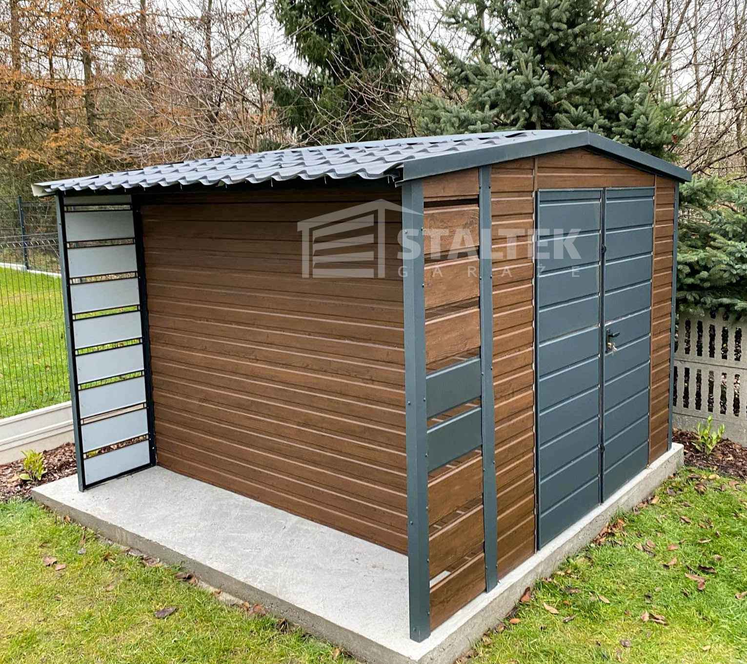 Schowek domek ogrodowy 2x3 wiata  Brama blachodachówka dach ST102 Opole - zdjęcie 4