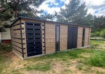 Schowek domek ogrodowy 6x2,5m wiata 0,5m wiata 1,2m 2x okno TS1135 Szczecinek - zdjęcie 3