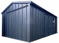 Garaż blaszany 4x6 brama okno drzwi blacha na rąbek rynny TS1188