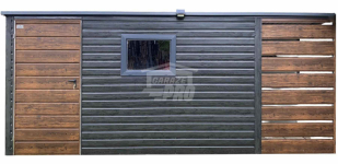 Schowek - Domek ogrodowy 4x2m wiata 1m okno  dach  GP622