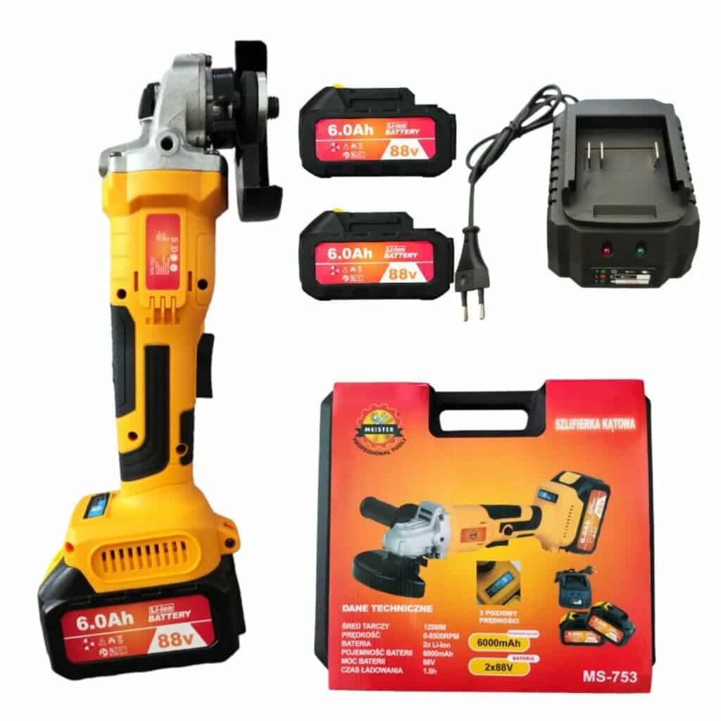 Szlifierka kątowa akumulatorowa MS-753 Stare Miasto - zdjęcie 2
