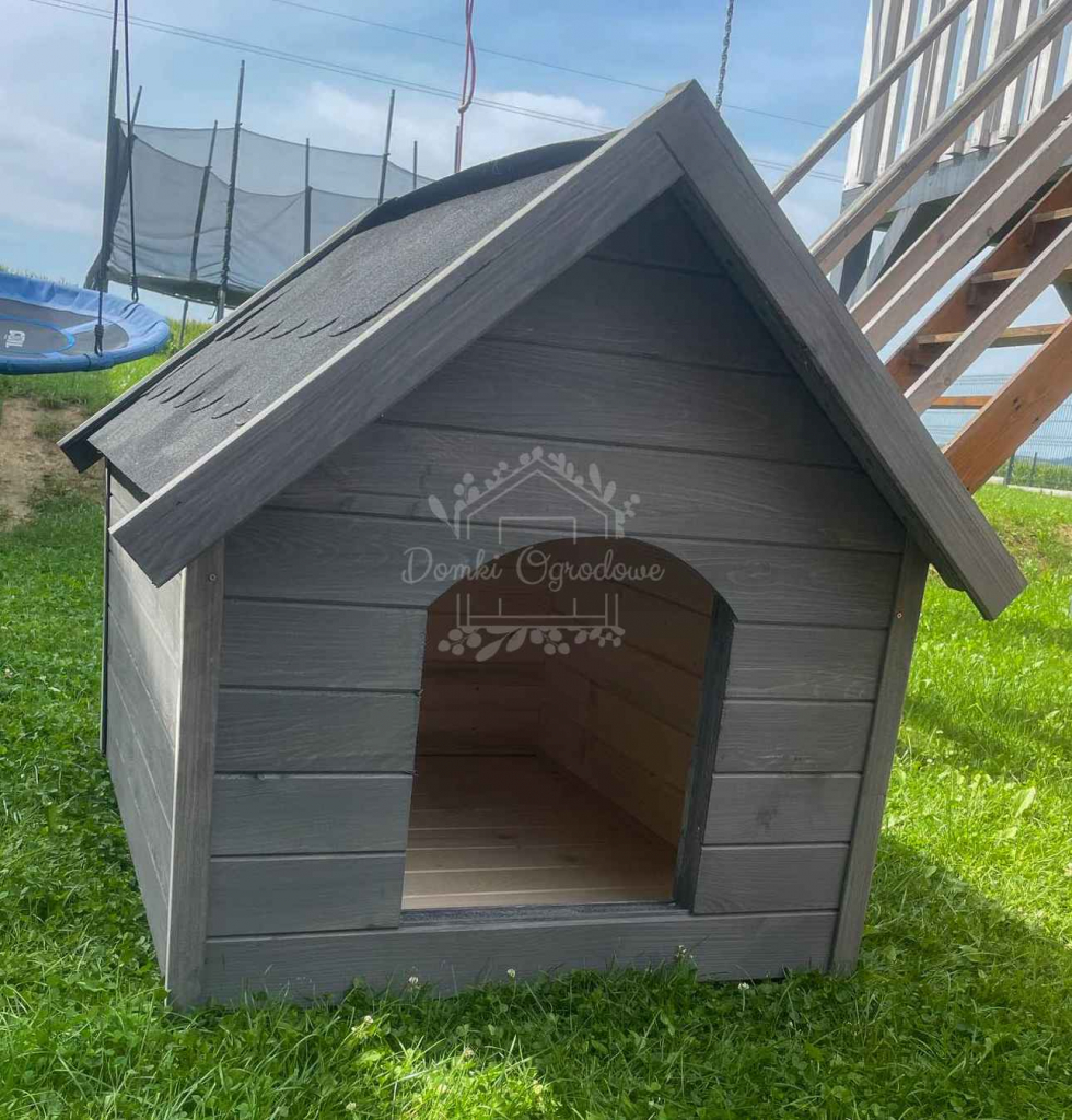 Buda dla psa Rozmiar "M" - Grafit - Dach dwuspadowy ID832 Lubartów - zdjęcie 3