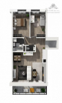 Mieszkanie 64,48m2, 3 pokoje, balkon, ogrzewanie miejskie/ Reymonta Wrocław - zdjęcie 3