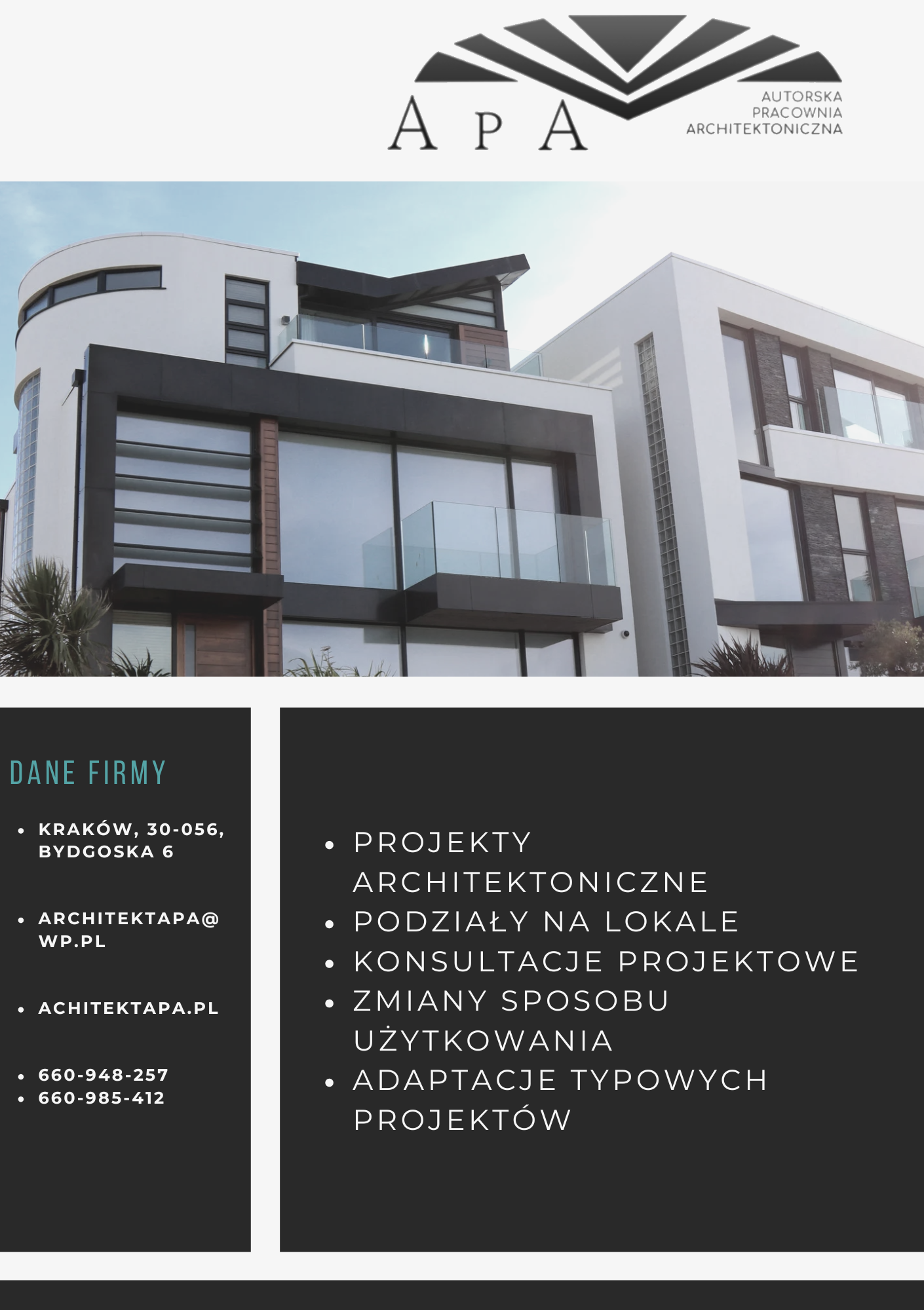 Architekt projekty wielobranżowe Krowodrza - zdjęcie 1