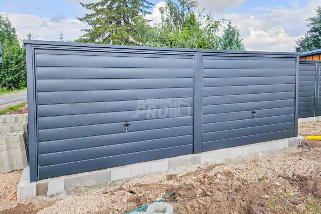 Garaż Blaszany 6x6m - 2x Brama uchylna - drzwi - 2x okno - rynny GP421 Gdynia - zdjęcie 3