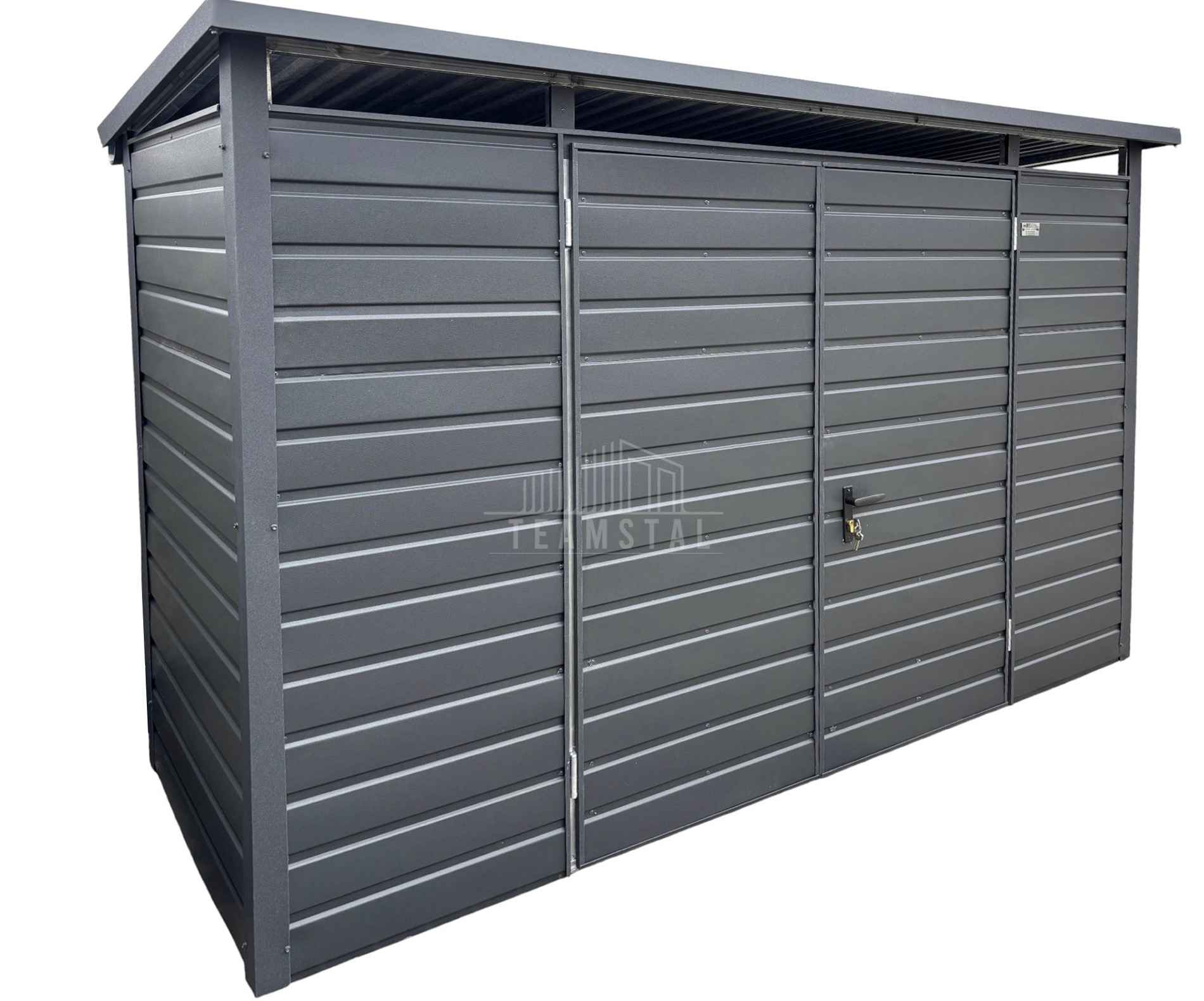 Szafa ogrodowa - schowek - 3,5x1,5m brama dwuskrzydłowa dach TS1234 Słupsk - zdjęcie 1