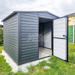 Schowek Domek ogrodowy 3x3m drzwi - antracyt - dach dwuspadowy GP429 Legnica - zdjęcie 7