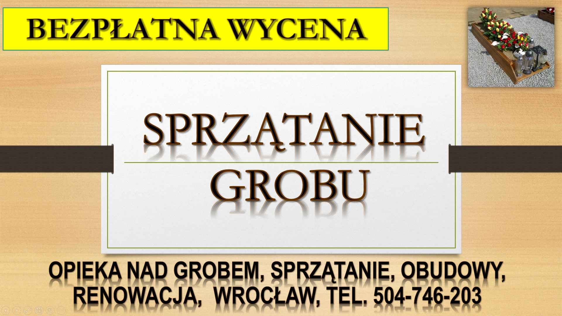 Cmentarz osobowice, sprzątanie grobu, tel.504-746-203, cennik, Wrocław Psie Pole - zdjęcie 3