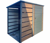 Schowek – domek ogrodowy 1,5×1,5 wiata 1×1,5 drzwi dach  ST236