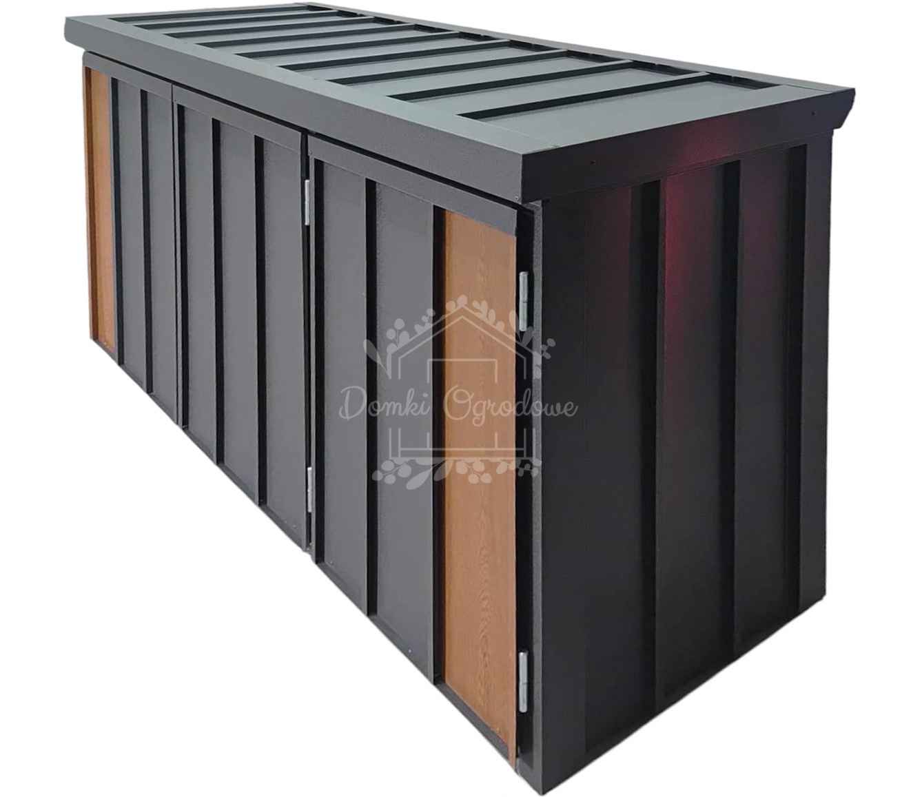 Zabudowa koszy na śmieci wiata śmietnikowa 177x65x110 cm 3x120L ID1150 Tarnów - zdjęcie 1