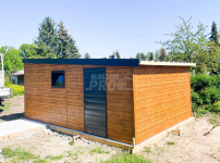 Garaż blaszany 4x6 Dach Płyta warstwowa Brama  + drzwi + okno GP170 Szczecinek - zdjęcie 6