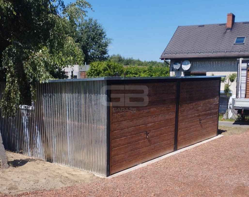 Garaż blaszany 6x6 2x Brama drzwi 2x okno ocynk spad  w tył GB179 Świnoujście - zdjęcie 6