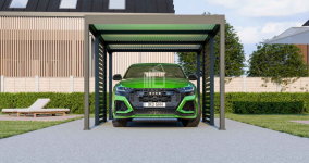 CarPort PREMIUM - Wiata samochodowa 3x5 Antracyt Zabudowa - ID956 Rawa Mazowiecka - zdjęcie 4