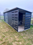 Schowek  domek ogrodowy 6x2m  wiata 1,5m  antracyt  spad w tył GP452 Koszalin - zdjęcie 6