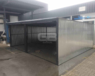 Garaż blaszany 6x5 2x Brama uchylna ocynk  spad w tył GB177 Augustów - zdjęcie 4