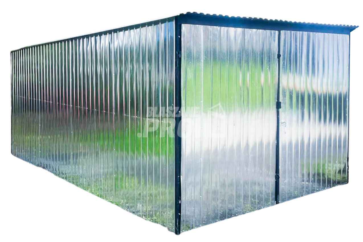 Blaszak - Garaż Blaszany - 3x5m - Brama Dwuskrzydłowa - Ocynk GP361 Płock - zdjęcie 1
