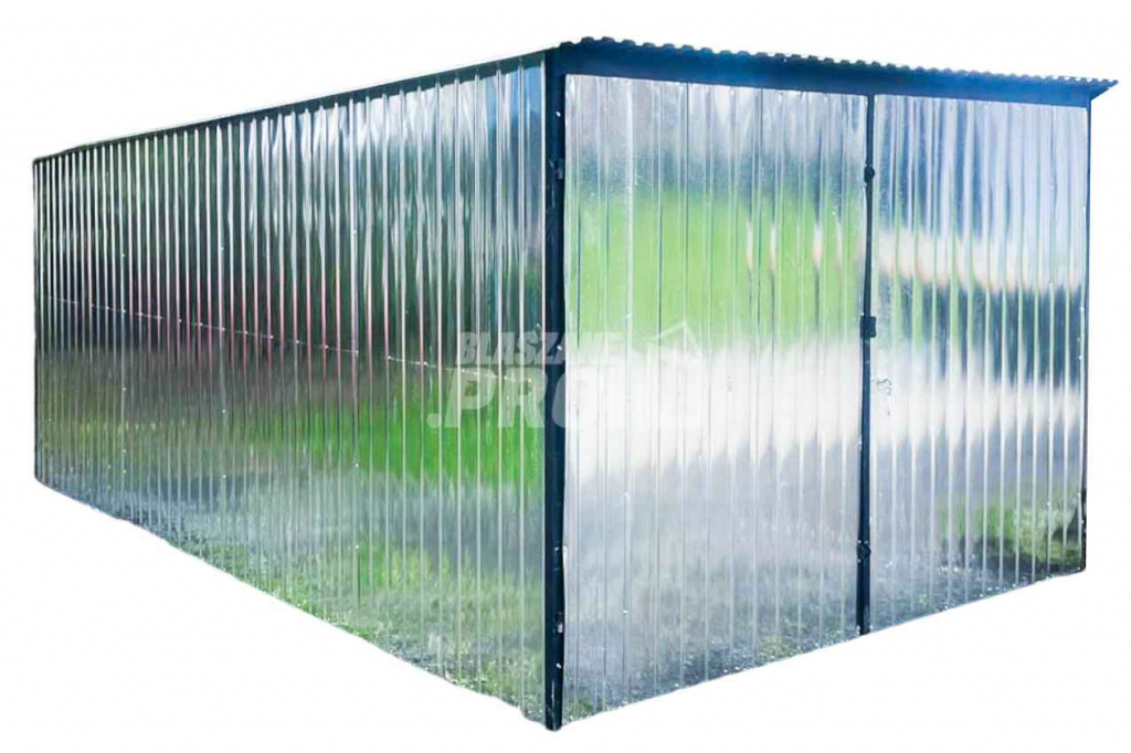 Blaszak - Garaż Blaszany - 3x5m - Brama Dwuskrzydłowa - Ocynk GP361 Płock - zdjęcie 1