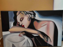 Sprzedam obraz Śpiąca- Tamara Łempicka Bemowo - zdjęcie 5