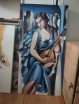 Sprzedam obraz Tamara z mandoliną Bemowo - zdjęcie 3