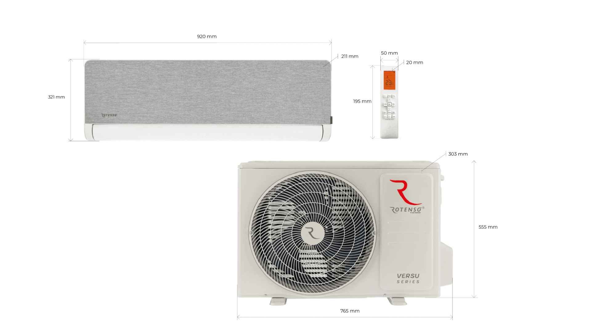 Klimatyzacja Rotenso 2,6 kW wydajność niezawodność w jednym urządzeniu Fabryczna - zdjęcie 6