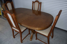 stół rozkładany i 4 krzesła - komplet w super stanie Olsztyn - zdjęcie 6