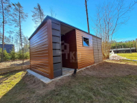 Schowek domek ogrodowy 4,5x2m + wiata 2m brama okno dach TKD371 Kłodzko - zdjęcie 4