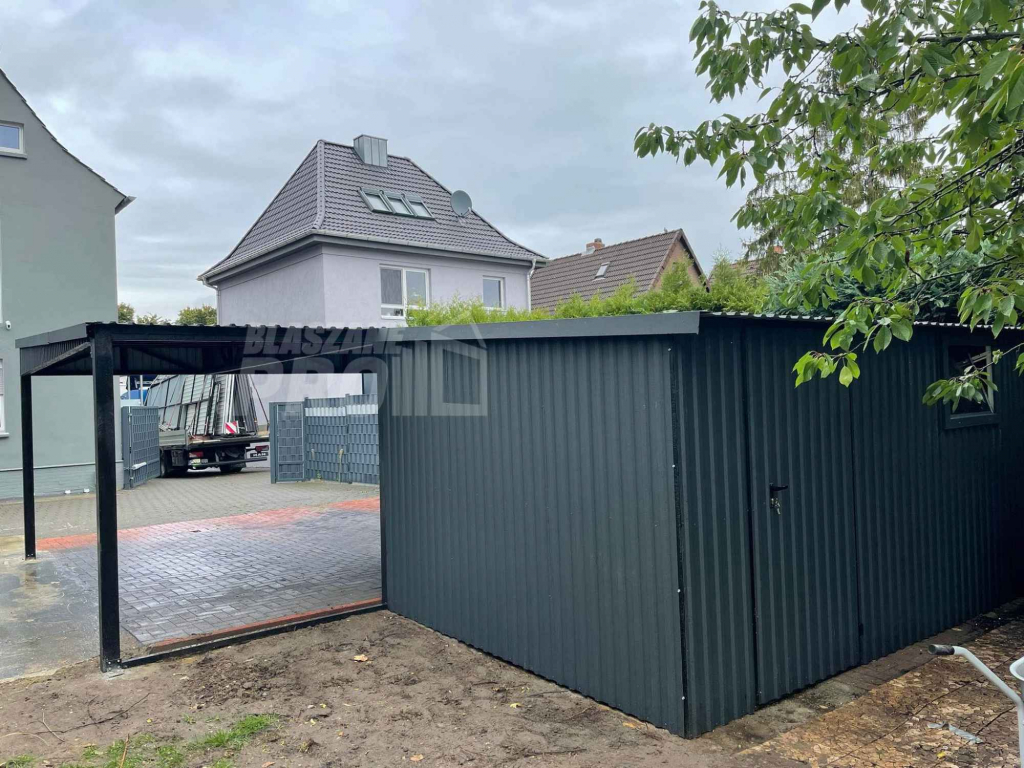 Wiata samochodowa 6x5 + pomieszczenie gospodarcze GP168 Gdańsk - zdjęcie 4