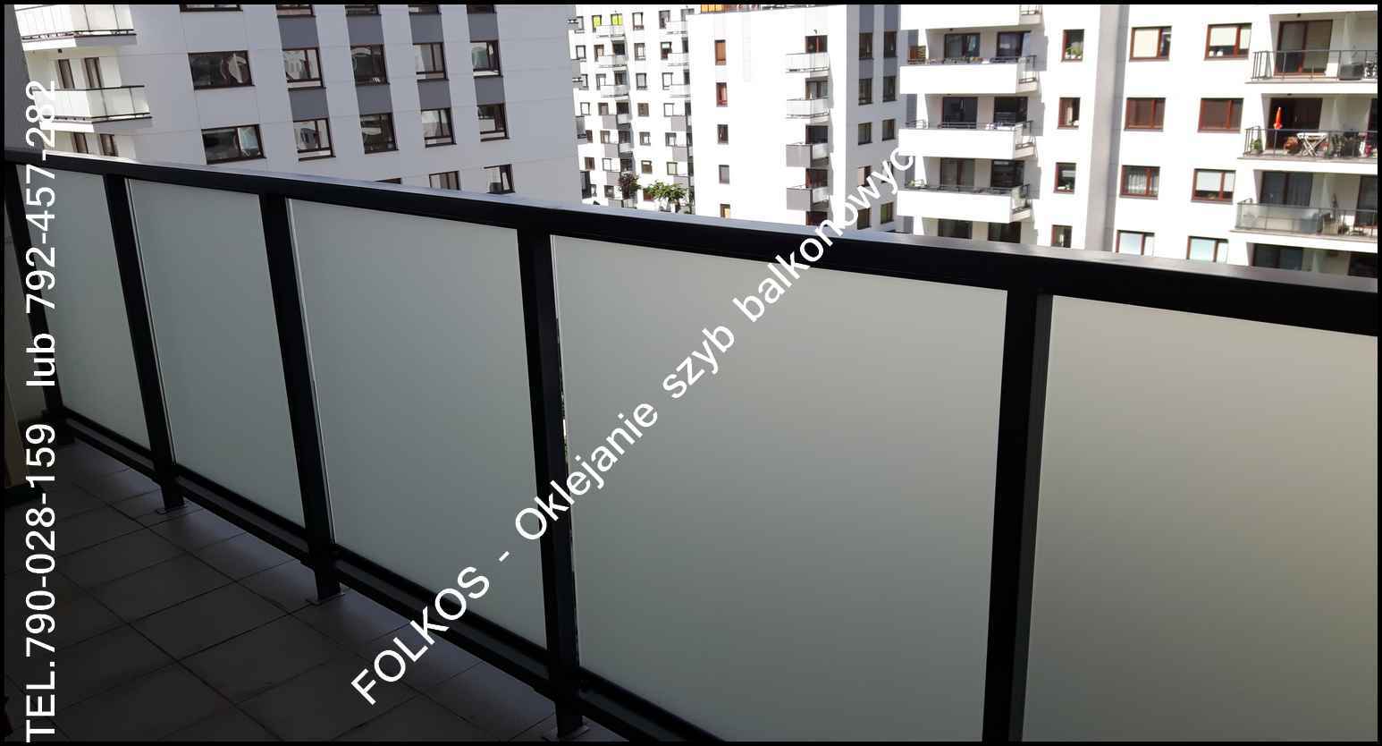 Folie na balkon Tarchomin - Ceramiczna, Mehoffera, Płużnicka, Odkryta. Białołęka - zdjęcie 4