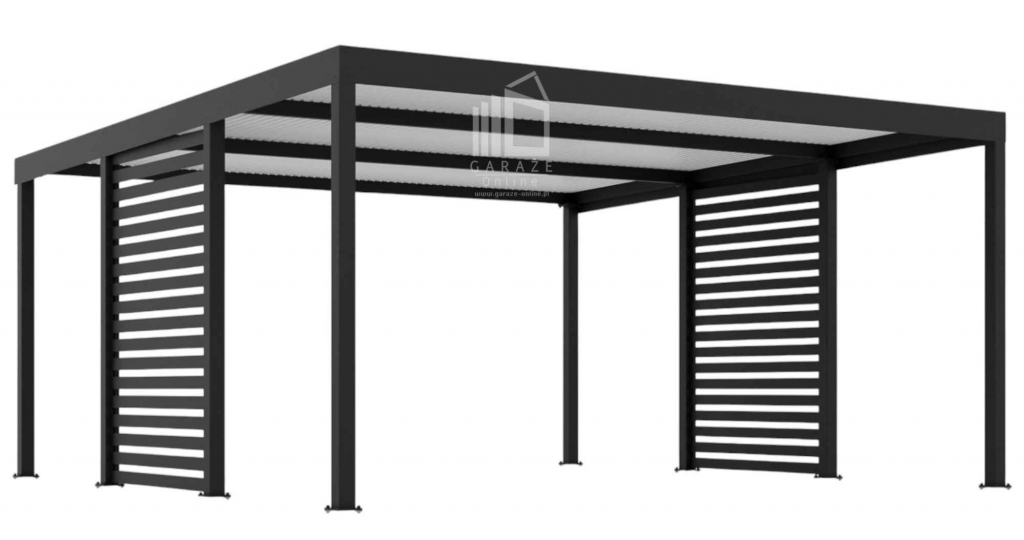 CarPort PREMIUM - Wiata samochodowa 5x5 Antracyt Zabudowa - ID960 Tczew - zdjęcie 1