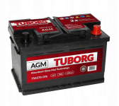 Akumulator Tuborg TSA570-076 AGM 12V 70Ah 760A P+