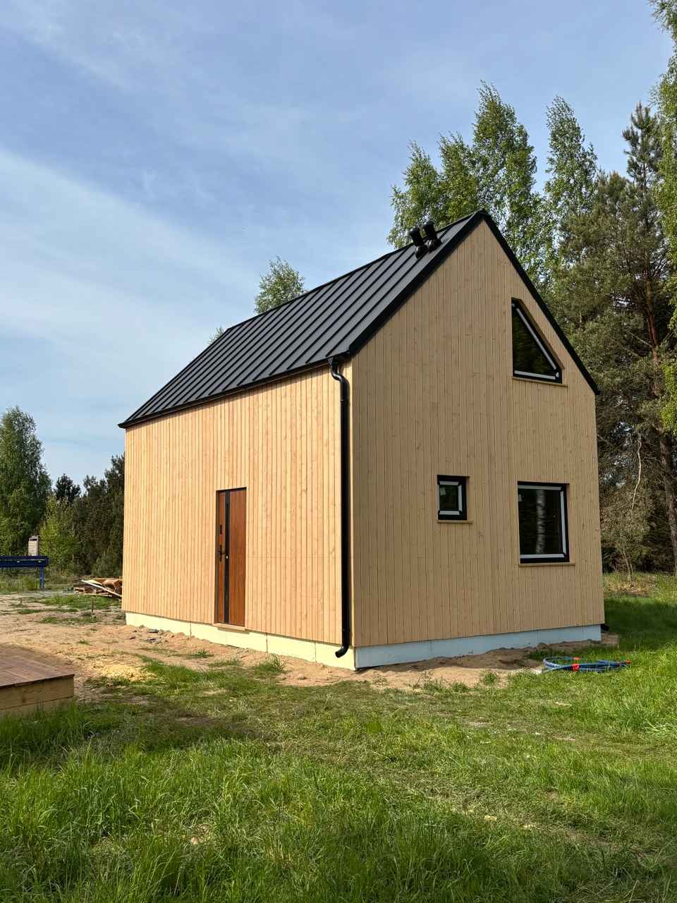 Dom drewniany modułowy Nebraska III projekt + budowa Stara Kiszewa - zdjęcie 5