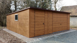 Garaż blaszany PREMIUM 6x5 drewnopodobny – producent Cała Polska Mława - zdjęcie 2