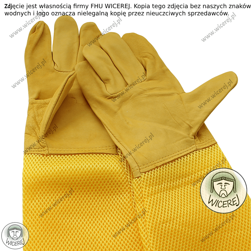 Premium Skórzane Rękawice Pszczelarskie Oddychające rozmiar L (9) Jaśliska - zdjęcie 3