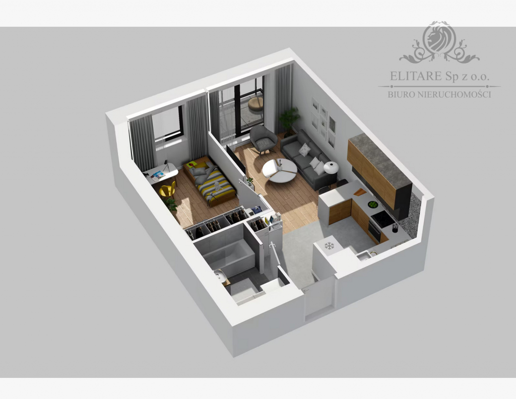 Piękne mieszkanie 2 pokojowe 36,63 z balkonem 4,26/Krzyki, Braterska Wrocław - zdjęcie 6