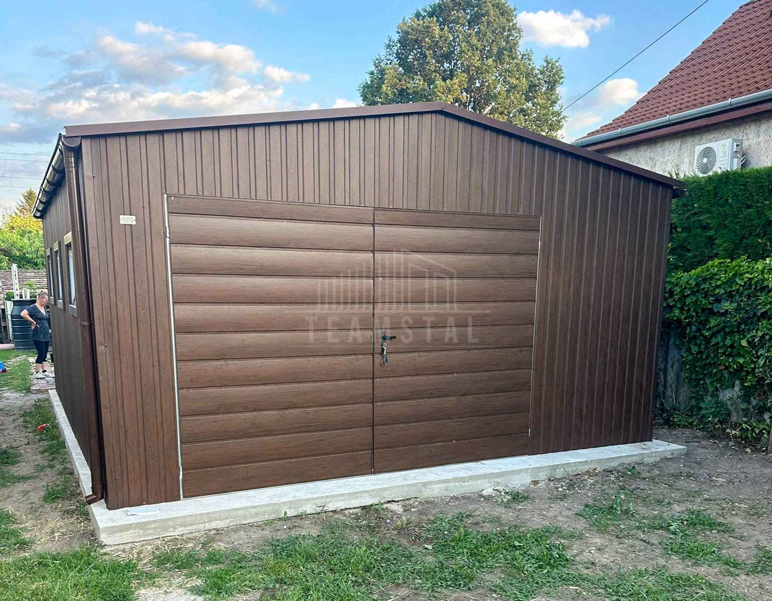 Garaż blaszany 5x6 m - brama drzwi 5x okno rynny dach TS1309 Kłodzko - zdjęcie 5