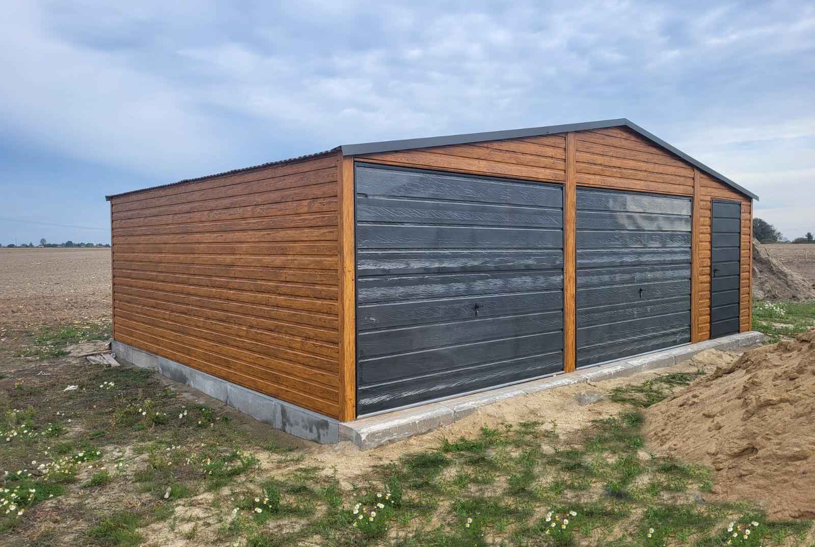 Garaż Blaszany 8x6 dwustanowiskowy drewnopodobny FILC GRATIS Śródmieście - zdjęcie 3