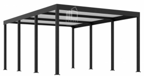 CarPort PREMIUM - Wiata samochodowa 4x5 Antracyt - ID958