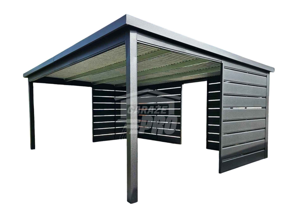 Carport Wiata samochodowa 6x4 m dodatkowa zabudowa dach rynna GP760 Pabianice - zdjęcie 1