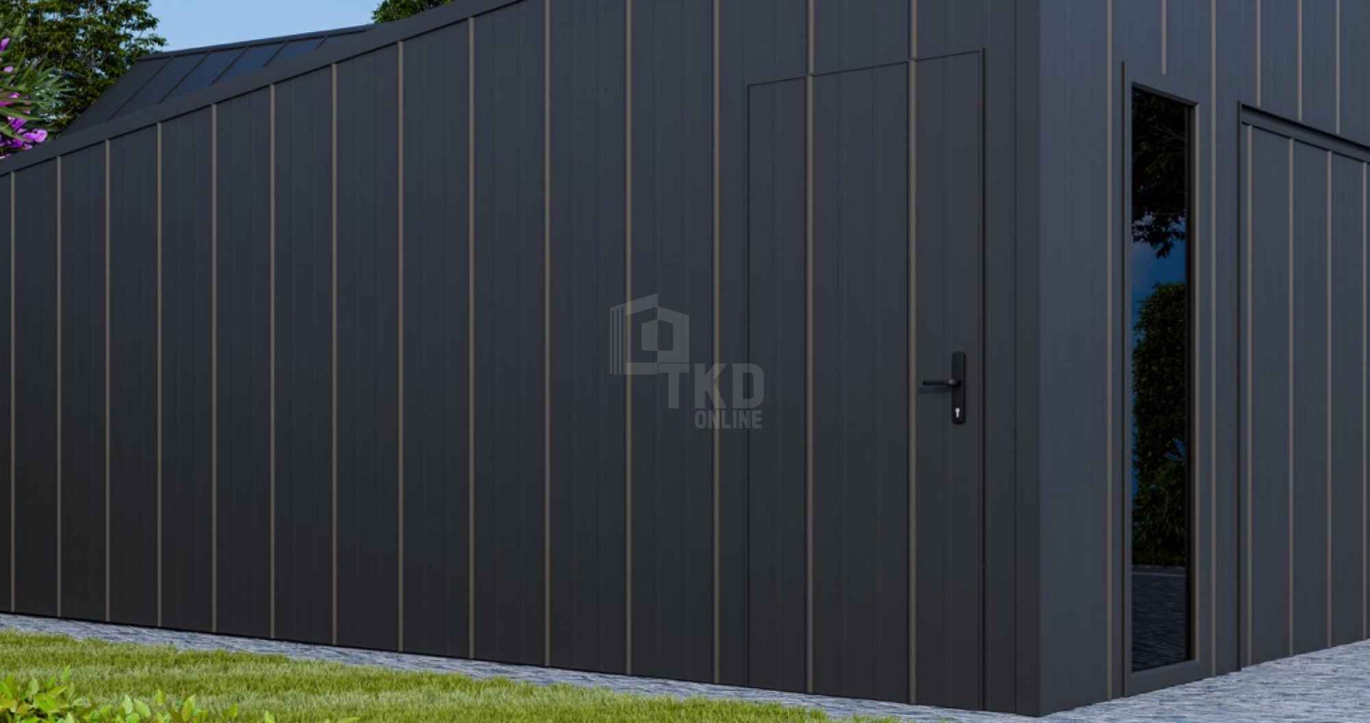 Garaż blaszany 6x6 brama okno drzwi blacha na rąbek dach TKD381 Sanoka - zdjęcie 5