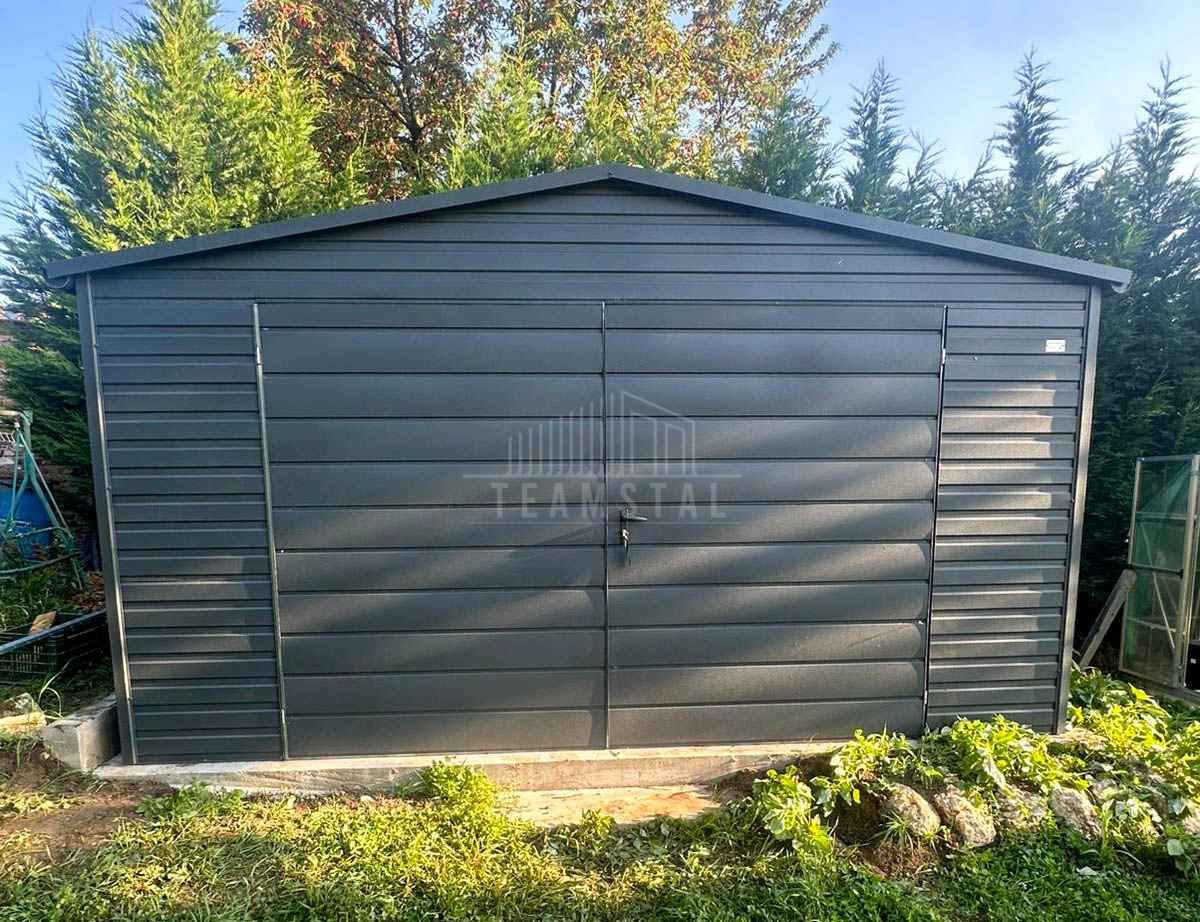 Schowek - Domek ogrodowy 5x4 m - brama dwuskrzydłowa dach rynny TS1344 Pabianice - zdjęcie 3