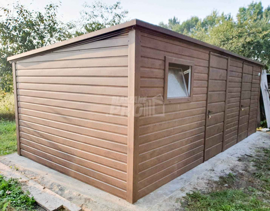 Domek ogrodowy - schowek 6x3 2x drzwi + okno Drewnopodobny GP219 Chodzież - zdjęcie 4