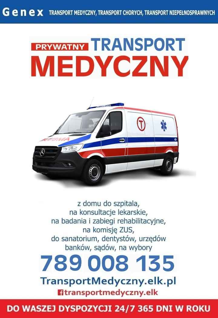 Transport Medyczny Sanitarny Ambulans Węgorzewo Maćki Banie Mazurskie Kętrzyn - zdjęcie 1