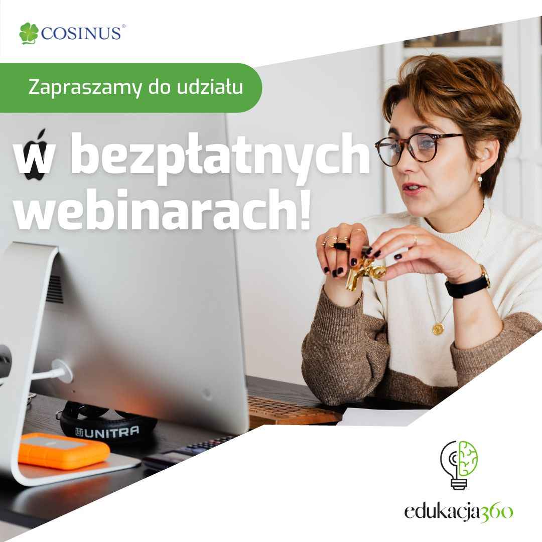 Bezpłatne webinary – rozwijaj się ze szkołą Cosinus i Edukacją360! Biała Podlaska - zdjęcie 1