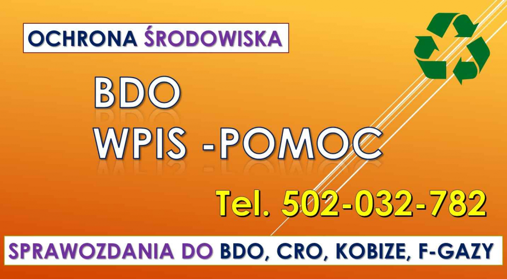 Zgłoszenie firmy do BDO, cena, tel. 504-746-203, Wpis do bazy, Psie Pole - zdjęcie 1